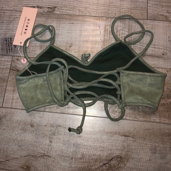 Oh Polly Sage Green Diamond Skirt Set - Picture 4 of 4